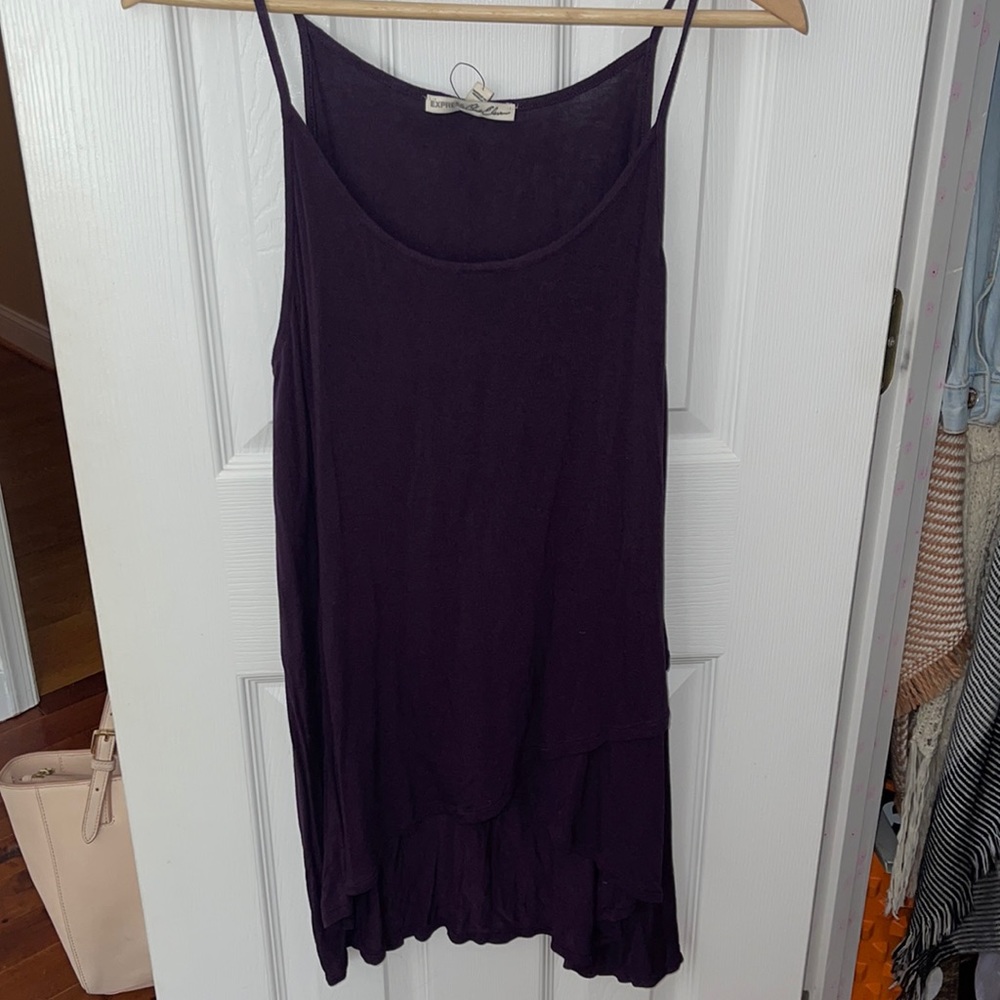 Size large dark purple/plum color express tank!